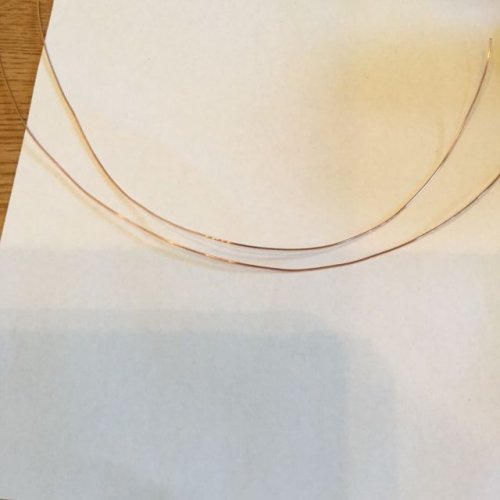 Karen Meador, Ph.D.'s Stone Twist Wrap - , Contemporary Wire Jewelry, Lashing, Wire Lashing, Wire Wrapping, Wrapping, Wire Wrapping Jewelry, cut the wire 4 times the circumference